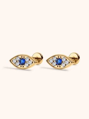 Maison Miru Evil Eye Nap Earrings